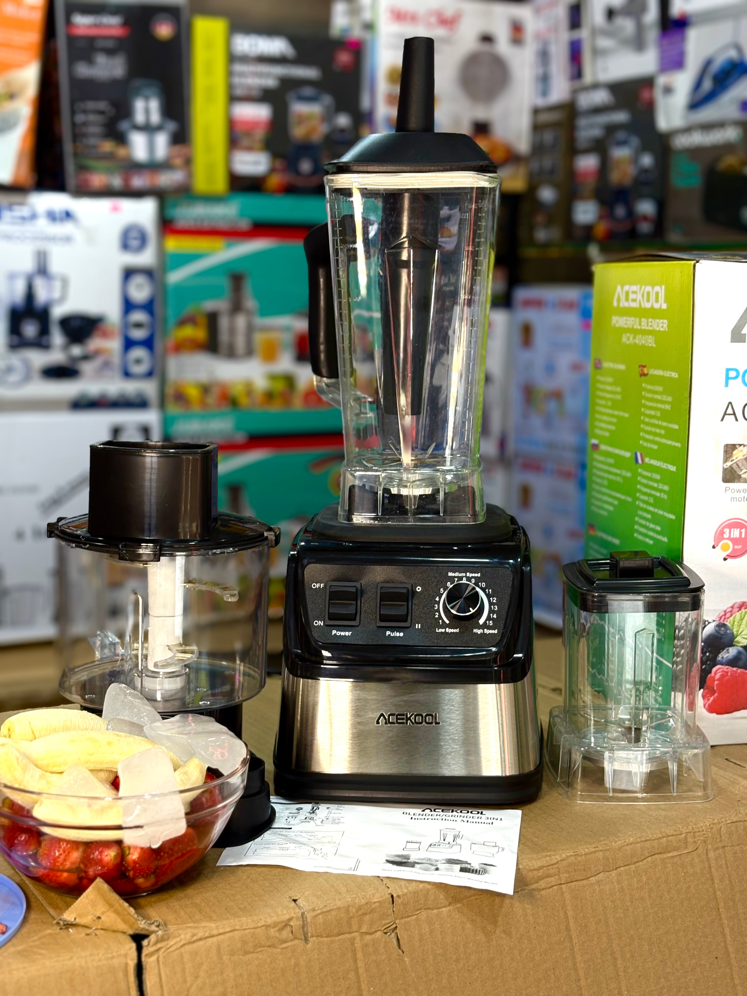 ACEKOOL 3 in 1 Blender ACK-4020BL