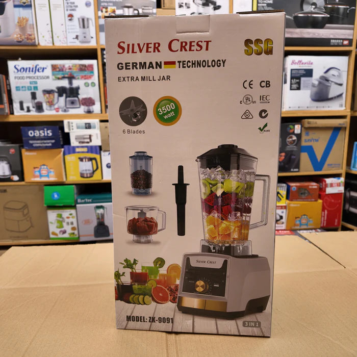 GERMAN SILVER CREST BLENDER 3500 WATT 3 IN 1