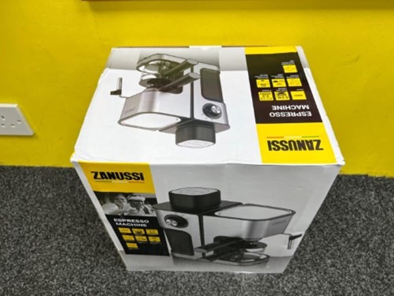 Zanussi 0.24L 4 Cup Cappucino Espresso Coffee Maker Silver