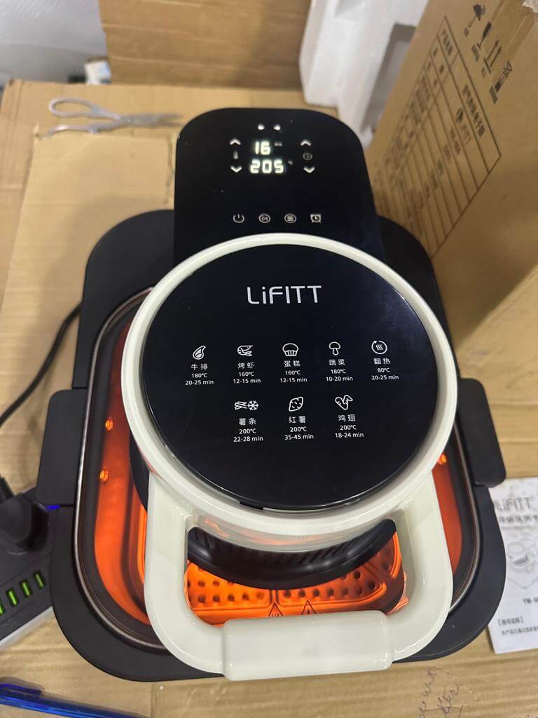 LOT IMPORTED LIFITT AIRFRYER UNIQUE DESIGN