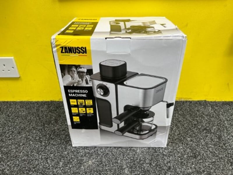 Zanussi 0.24L 4 Cup Cappucino Espresso Coffee Maker Silver