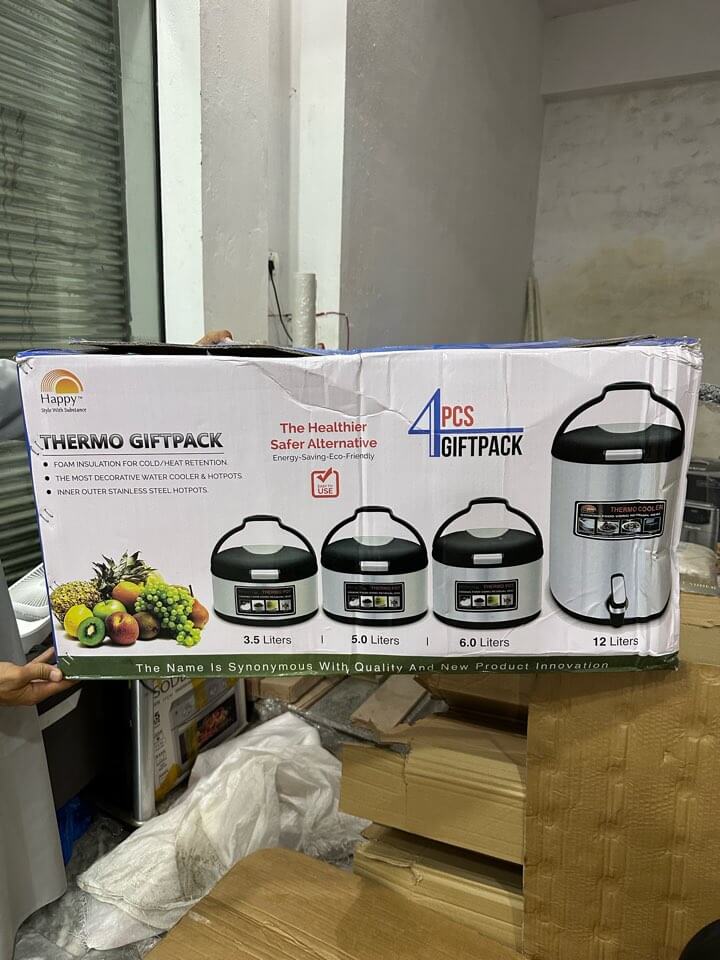 4 Pieces Giftpack Set- 3 Hotpots and Water Cooler