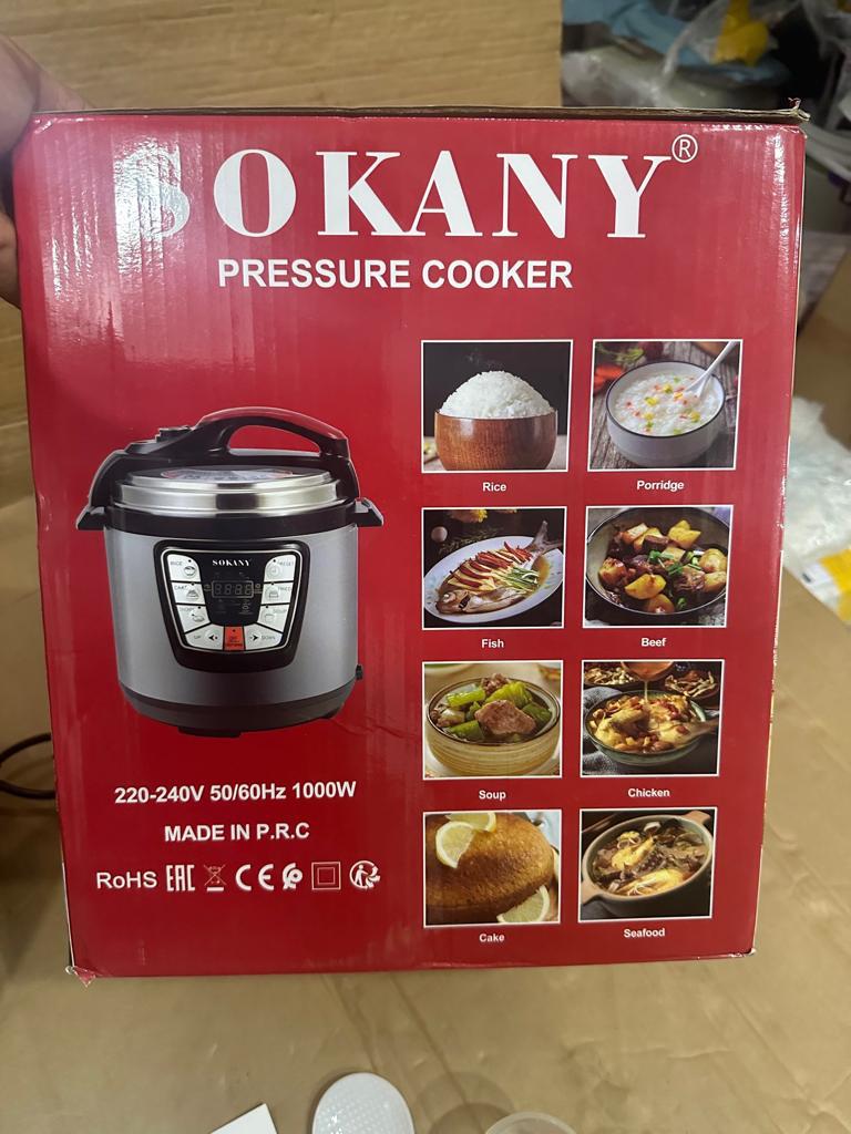 sokany  Pressure Cooker Stainless Steel Multi 6L Capacity