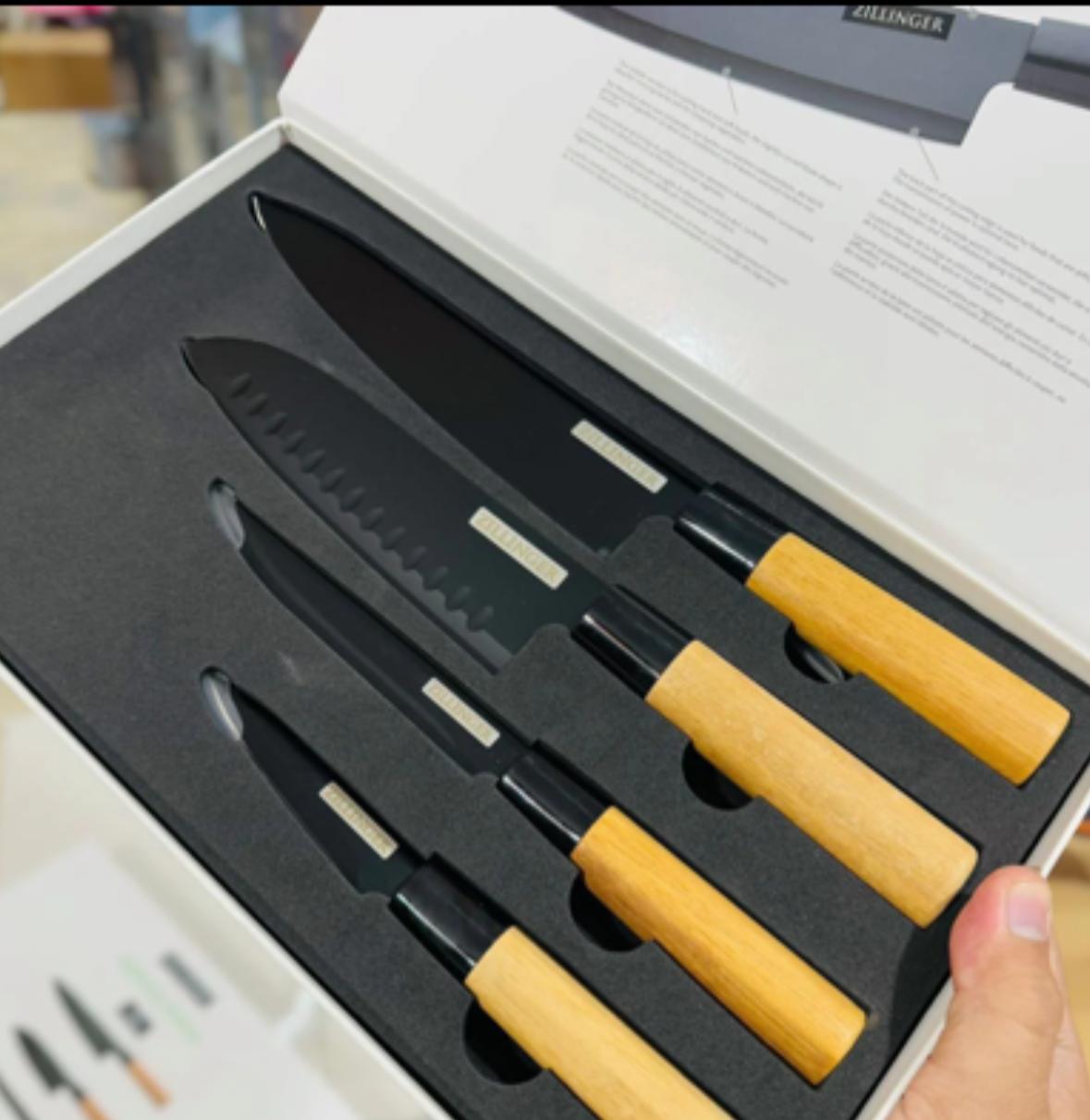 Zillinger Japanese Knife Set - 4 Pcs