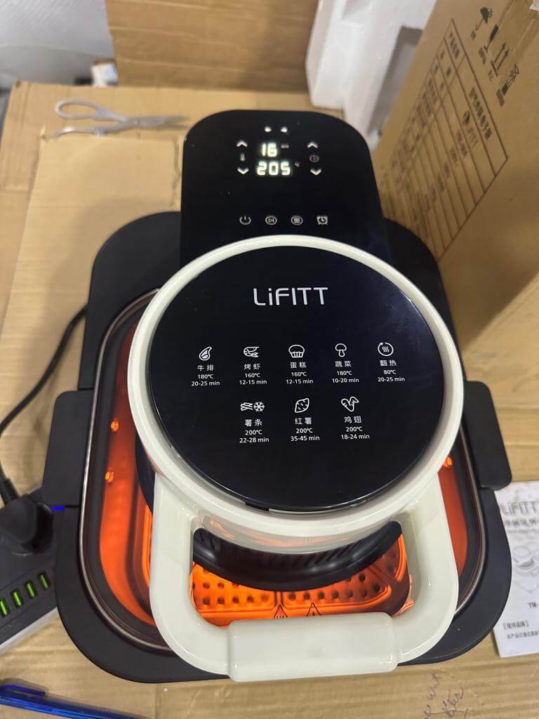 LOT IMPORTED LIFITT AIRFRYER UNIQUE DESIGN