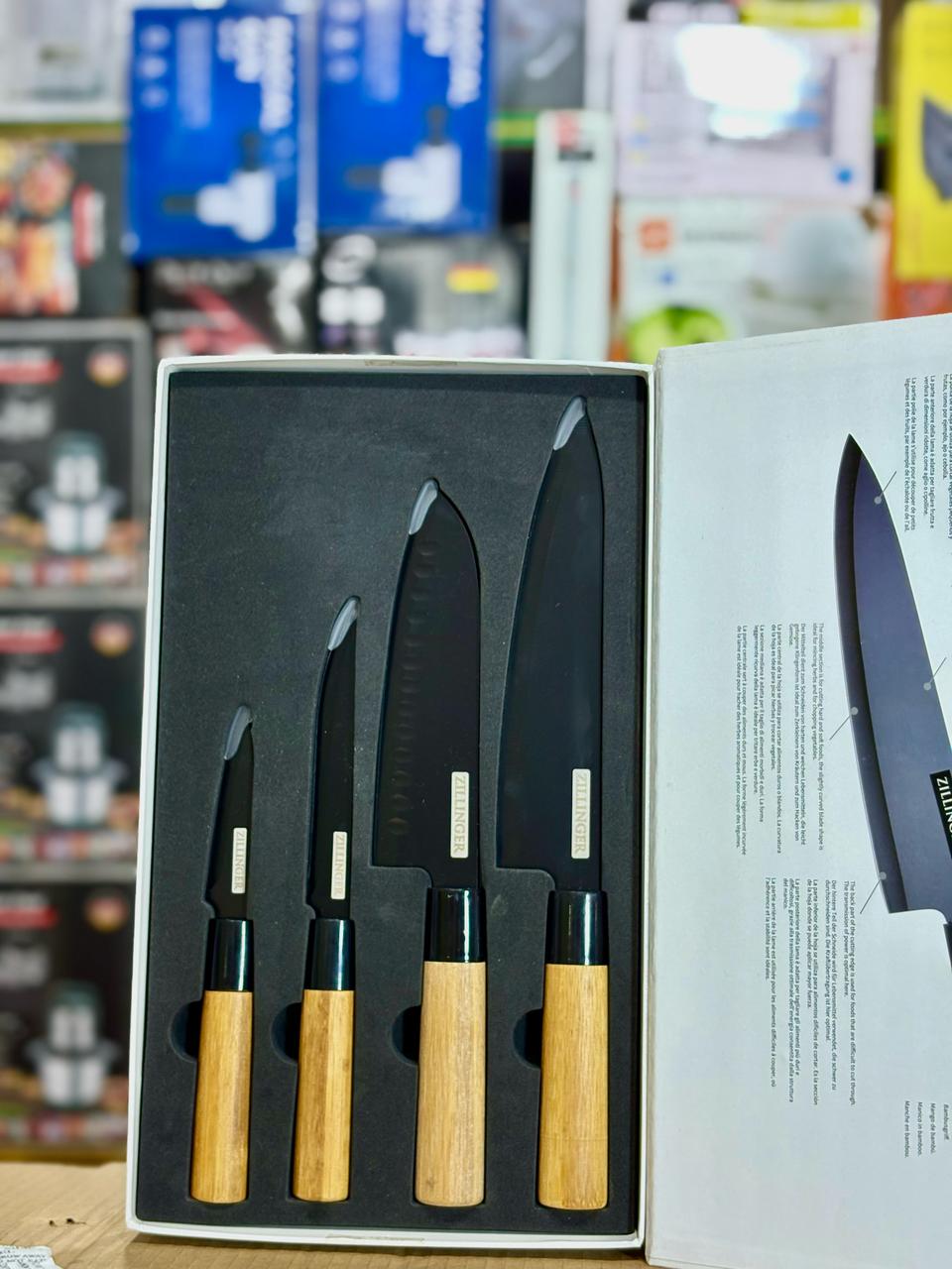 Zillinger Japanese Knife Set - 4 Pcs