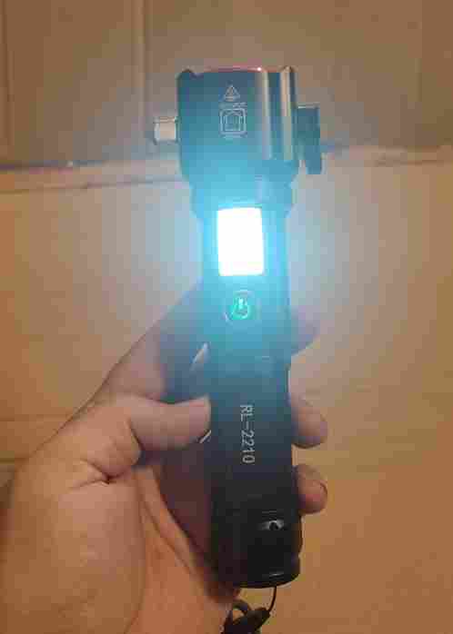 Very Powerful 2-in-1 Emergency Flashlight & Charging Bank