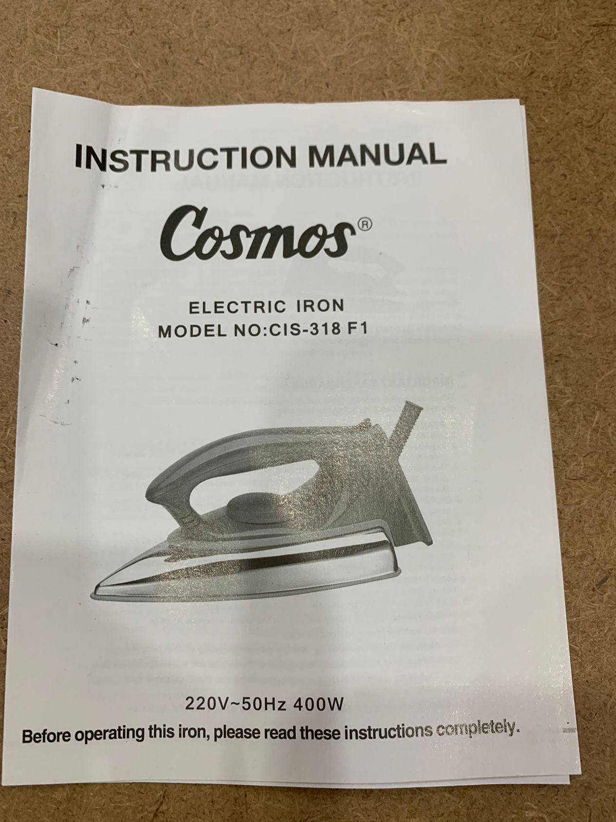 Cosmos iron 400W